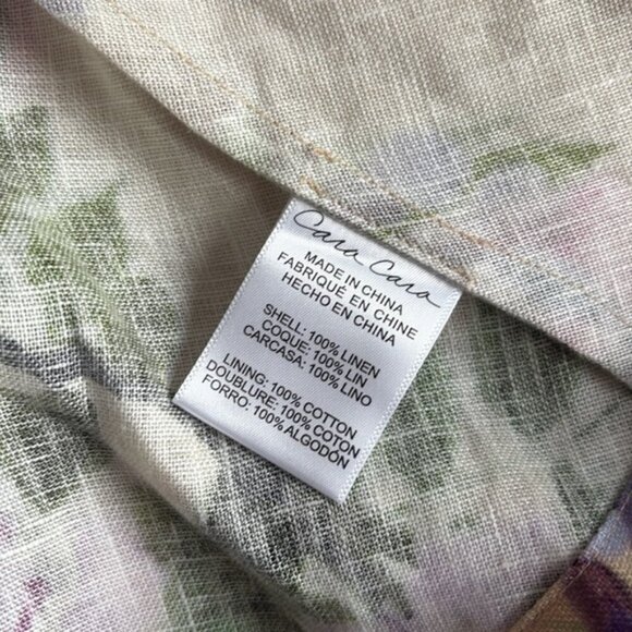 NEW Cara Cara Calypso Belted Midi Dress Wisteria Ginger Root Floral | US 4 UK 8 - Picture 11 of 14